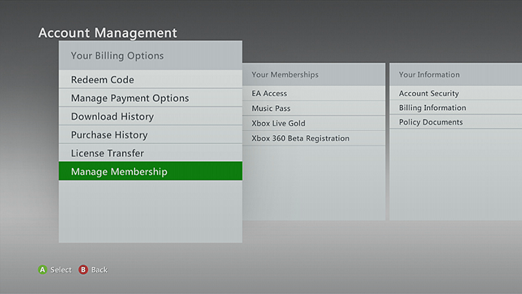 pay xbox live subscription