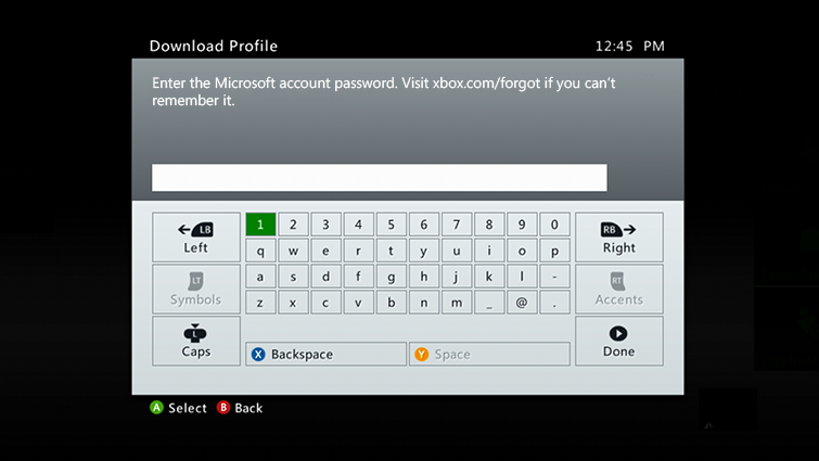 microsoft xbox account password change