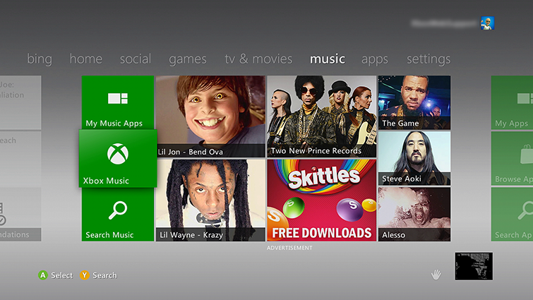 how to use media player to stream music xbox one