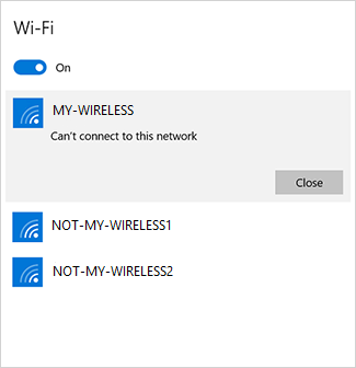 network connect wireless but surface