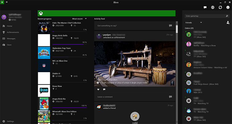 xbox windows 10 app not getting party invites